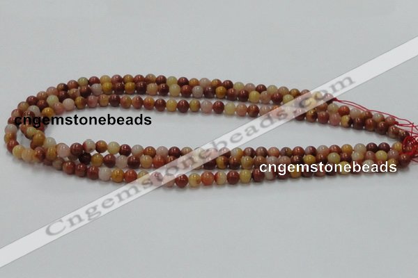 CRS02 15.5 inches 6mm round rainbow stone beads wholesale