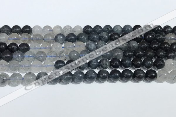 CRU1001 15.5 inches 8mm round mixed rutilated quartz beads