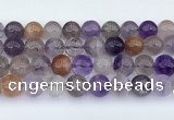 CRU1015 15.5 inches 12mm round mixed rutilated quartz beads