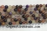 CRU1031 15.5 inches 8mm round mixed rutilated quartz beads wholesale