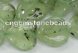CRU108 15.5 inches 20*20mm heart green rutilated quartz beads