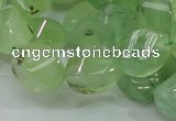 CRU131 15.5 inches 10*15mm twisted green rutilated quartz beads