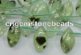 CRU136 15.5 inches 9*17mm marquise green rutilated quartz beads