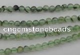 CRU145 15.5 inches 4mm round green rutilated quartz beads