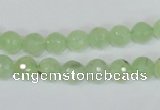 CRU200 15.5 inches 6mm faceted round green rutilated quartz beads