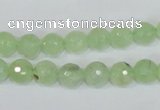 CRU201 15.5 inches 8mm faceted round green rutilated quartz beads