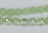 CRU202 15.5 inches 10mm faceted round green rutilated quartz beads