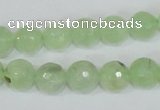 CRU204 15.5 inches 14mm faceted round green rutilated quartz beads