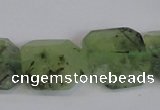 CRU223 15.5 inches 20*20mm freeform green rutilated quartz beads