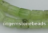 CRU227 15.5 inches 10*14mm tube green rutilated quartz beads