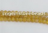 CRU661 15.5 inches 10mm round golden rutilated quartz beads