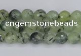 CRU800 15.5 inches 4mm faceted round prehnite gemstone beads