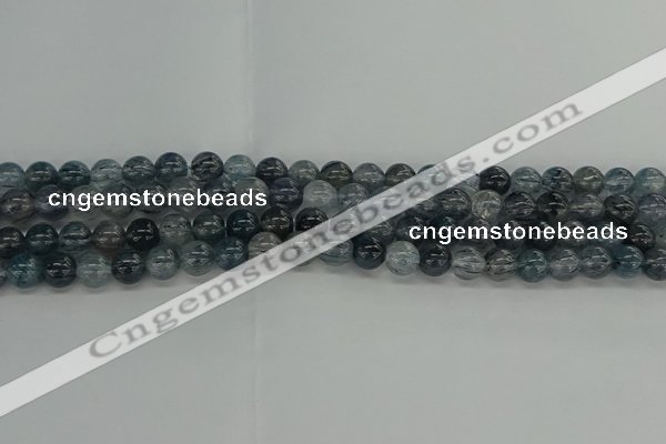 CRU860 15.5 inches 8mm round blue rutilated quartz beads