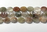 CRU924 15.5 inches 15*20mm oval mixed rutilated quartz beads wholesale