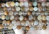 CRU945 15.5 inches 8mm round mixed rutilated quartz beads