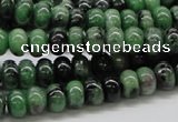 CRZ06 15.5 inches 5*8mm rondelle ruby zoisite gemstone beads Wholesale