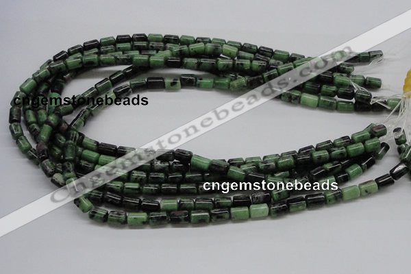 CRZ07 15.5 inches 6*8mm column ruby zoisite gemstone beads Wholesale