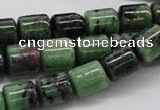 CRZ09 15.5 inches 10*12mm column ruby zoisite gemstone beads Wholesale