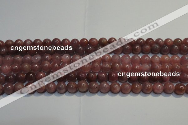 CRZ1000 15.5 inches 6mm - 6.5mm round A- grade natural ruby beads