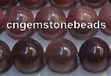 CRZ1003 15.5 inches 7mm - 7.5mm round A grade natural ruby beads