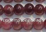 CRZ1005 15.5 inches 6mm - 6.5mm round A+ grade natural ruby beads