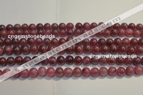 CRZ1005 15.5 inches 6mm - 6.5mm round A+ grade natural ruby beads