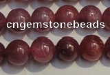 CRZ1008 15.5 inches 6mm - 6.5mm round AA grade natural ruby beads