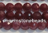 CRZ1011 15.5 inches 5.3mm - 5.8mm faceted round AAA grade ruby beads