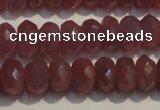 CRZ1017 15.5 inches 3*5mm faceted rondelle A grade ruby beads