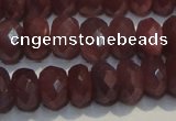 CRZ1021 15.5 inches 3*5mm faceted rondelle A+ grade ruby beads