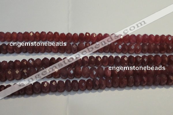 CRZ1021 15.5 inches 3*5mm faceted rondelle A+ grade ruby beads