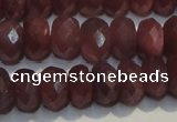 CRZ1022 15.5 inches 4*6mm faceted rondelle A+ grade ruby beads