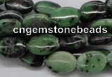 CRZ11 15.5 inches 10*14mm oval ruby zoisite gemstone beads wholesale