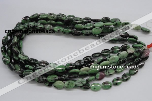 CRZ11 15.5 inches 10*14mm oval ruby zoisite gemstone beads wholesale