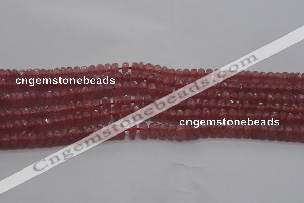 CRZ1101 15.5 inches 3*5mm faceted rondelle AAA+ grade ruby beads