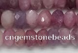 CRZ1151 15.5 inches 3.5*5.5mm faceted rondelle natural ruby beads