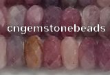 CRZ1153 15.5 inches 4*8mm faceted rondelle natural ruby beads