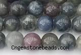 CRZ1162 15.5 inches 7mm round ruby sapphire gemstone beads