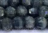 CRZ1166 15 inches 6mm faceted round sapphire beads
