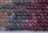 CRZ1202 15 inches 2mm faceted round ruby sapphire beads