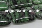 CRZ19 15.5 inches 22*30mm rectangle ruby zoisite gemstone beads