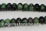 CRZ462 15.5 inches 7*10mm rondelle ruby zoisite gemstone beads