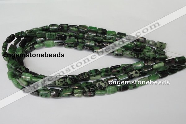 CRZ50 15.5 inches 8*12mm rectangle ruby zoisite gemstone beads