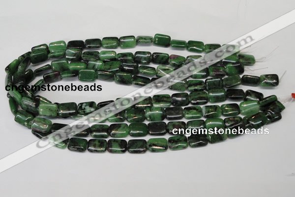 CRZ51 15.5 inches 10*14mm rectangle ruby zoisite gemstone beads