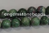 CRZ603 15.5 inches 10mm round New ruby zoisite gemstone beads