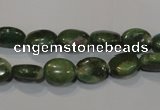 CRZ611 15.5 inches 8*10mm oval New ruby zoisite gemstone beads