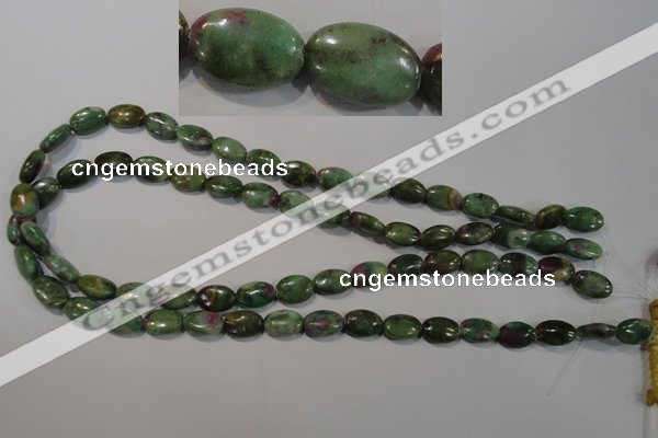 CRZ612 15.5 inches 8*12mm oval New ruby zoisite gemstone beads