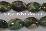 CRZ615 15.5 inches 13*18mm oval New ruby zoisite gemstone beads