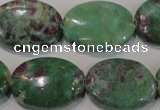 CRZ617 15.5 inches 18*25mm oval New ruby zoisite gemstone beads