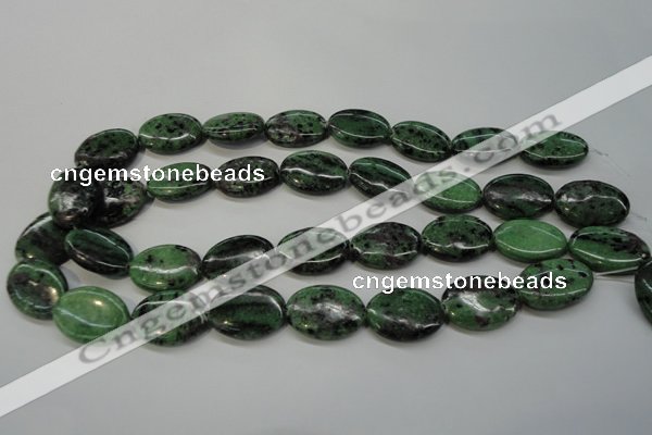CRZ62 15.5 inches 18*25mm oval ruby zoisite gemstone beads